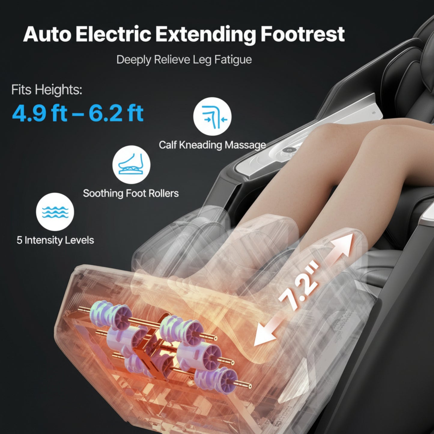 Uimoso Massage Chair Full Body 3D/4D Massage Recliner W/ Sl-Track & Yoga Stretch
