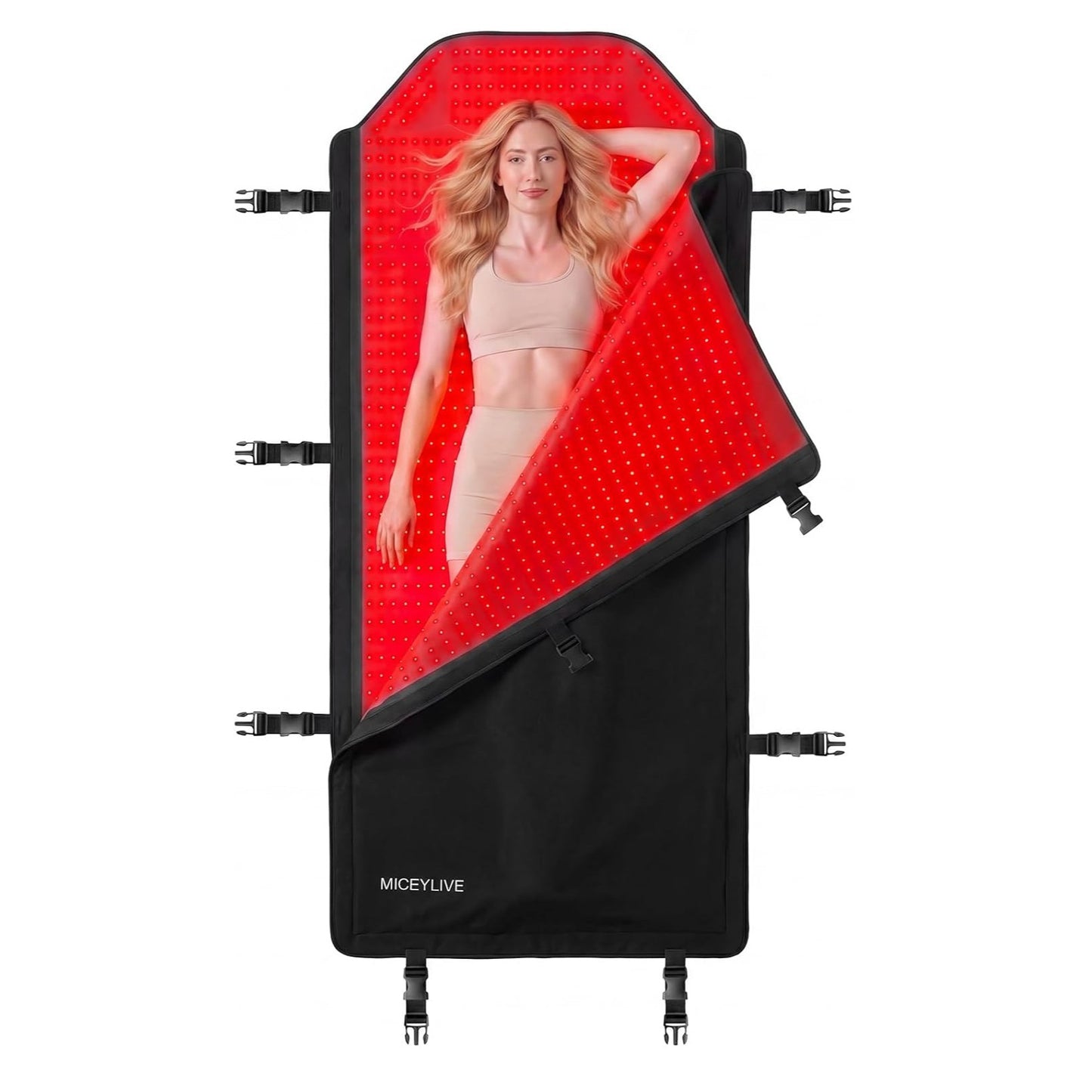 Red Light Therapy Mat Full Body for Pain Relief, Medical-Grade TPU,FSA&HSA Eligible,72"X33" Red Light Therapy Blanket with 2625 Leds Dual-Wave(660& 850Nm) for Muscle Relaxation,Better Sleep&Home Use | 3 Modes,5 Intensity Levels,Timer for Home Wellness