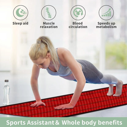 Red Light Therapy Mat Device for Full Body, near Infrared Light Therapy Blanket with Timer,Infrared Light Therapy for Body Shoulder Waist Back Knee Pain Relief